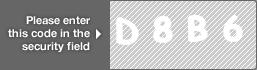 captcha code for visual authentication  letter D number 8 letter B number 6