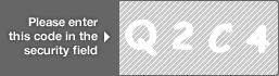 captcha code for visual authentication  letter Q number 2 letter C number 4