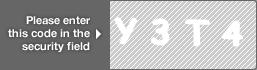 captcha code for visual authentication  letter Y number 3 letter T number 4