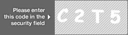 captcha code for visual authentication  letter C number 2 letter T number 5