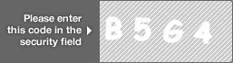 captcha code for visual authentication  letter B number 5 letter G number 4