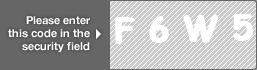 captcha code for visual authentication  letter F number 6 letter W number 5